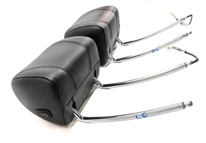 Thumbnail 4: 12-19 BMW 640i 650i M6 F06 F12 F13 FRONT LEFT & RIGHT SEAT HEADREST SET/2(Black)