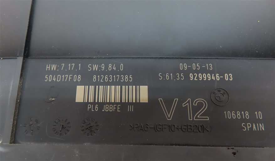 Thumbnail 3: 2014 BMW 640XI GRAN COUPE (F06) PRIMARY BODY CONTROL MODULE BCM