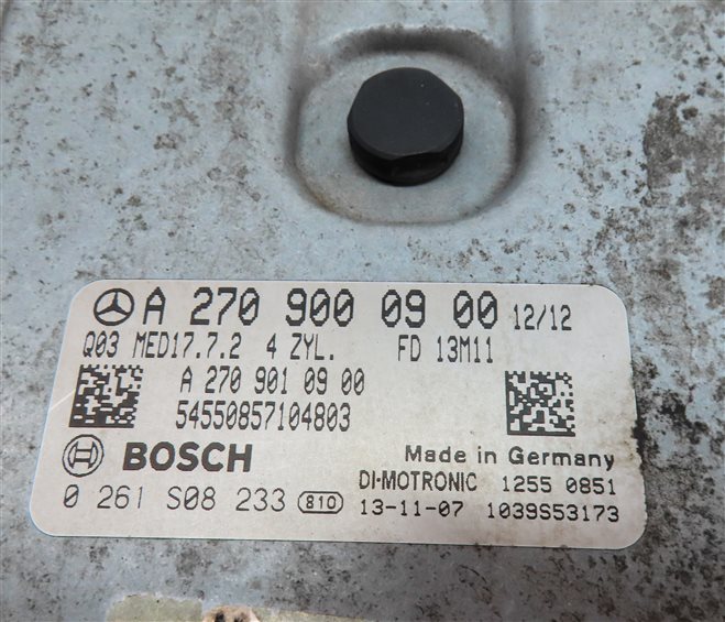 Thumbnail 6: 13-15 MERCEDES B CLA GLA (C117 W246 X156) 2.0L M270 & M133 ENGINE CONTROL MODULE