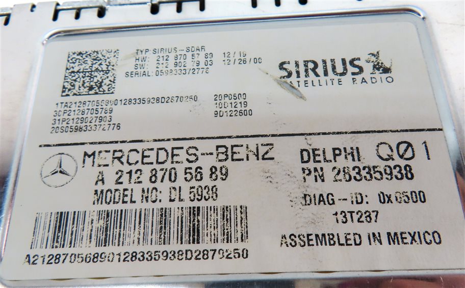 Thumbnail 6: 13-20 MERCEDES B CLA E GL GLA GLE (C117 X156 X166) SIRUIS SATELLITE RADIO MODULE