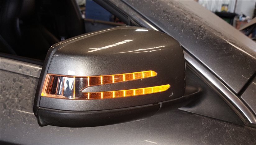 Thumbnail 2: 14-16 MERCEDES CLA45 CLA250 C117 PASSENGER MEMORY HEAT AUTODIM DOOR MIRROR(Gray)