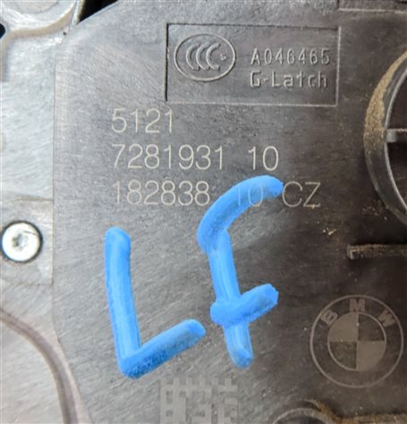 Thumbnail 7: 2014-2019 BMW I3 X1 X2 X5 X6 (F15 F16 F39 F48) FRONT LEFT DRIVER DOOR LOCK LATCH