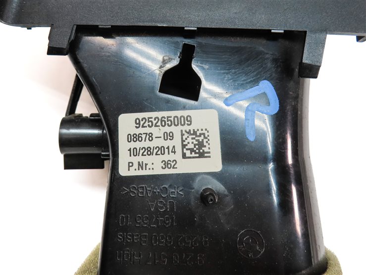 Thumbnail 6: 2015 BMW X5 (F15) FRONT RIGHT PASSENGER DASH HEAT AIR AC HVAC VENT 