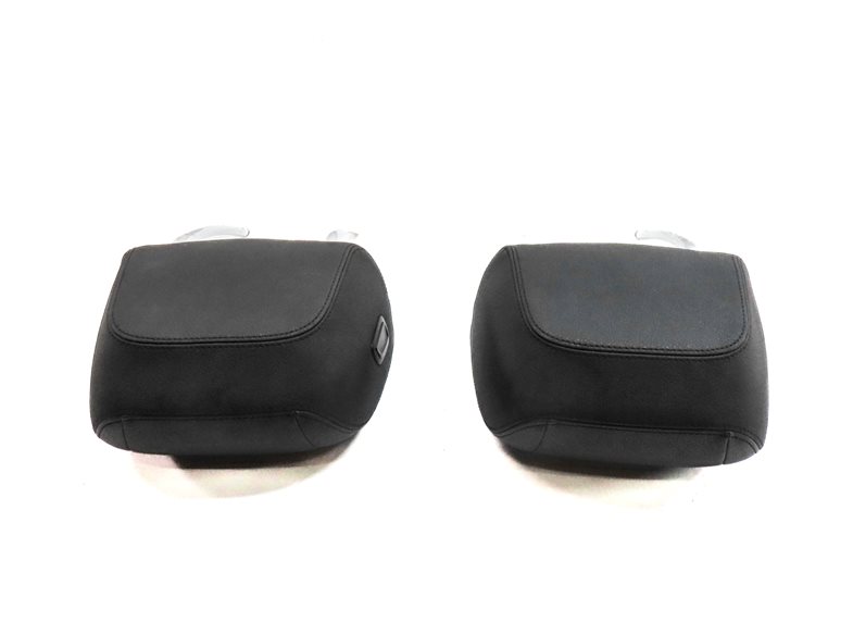 Thumbnail 6: 14-18 BMW X5 F15 FRONT LEFT DRIVER & RIGHT PASSENGER SEAT HEADREST SET/2 (Black)