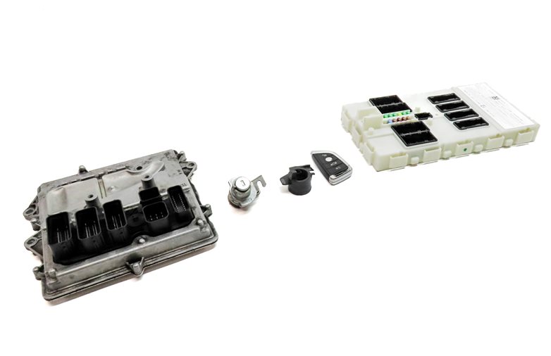 Thumbnail 3: 2015 BMW X5 (F15) 3.0T (N55) ENGINE ECM ECU BCM IGNITION MODULE KEY SET/5