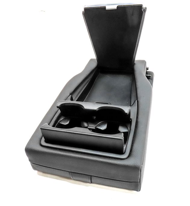 Thumbnail 11: 15-19 BMW X6 X6M (F16 F86) REAR SEAT CENTER CONSOLE ARMREST COMPARTMENT (Black)