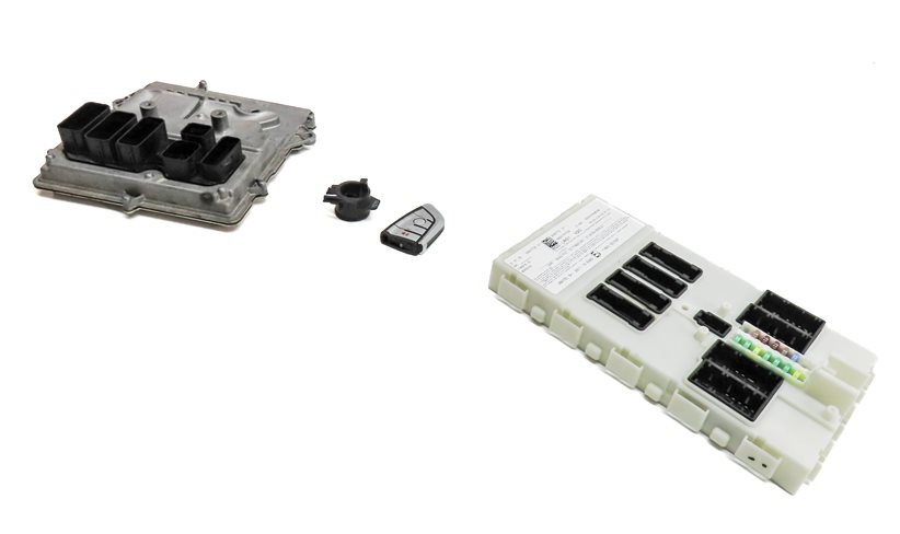 Thumbnail 1: 2015 BMW X6 (F16) 3.0L N55 ENGINE ECM ECU DME BCM BODY MODULE VEHICLE START SET
