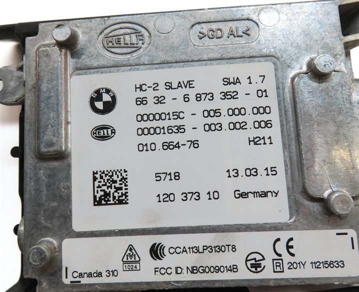 Thumbnail 7: 2015 BMW X6 (F16) REAR LANE DEPARTURE CHANGE WARNING MODULE RADAR SENSOR (SLAVE)