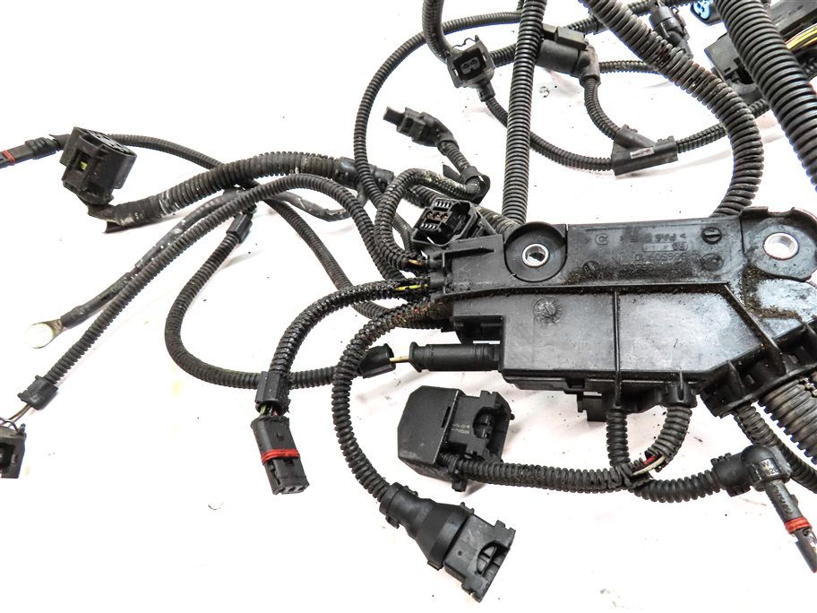 Thumbnail 5: 2015 BMW X6 (F16) 3.0L N55 ENGINE WIRING WIRE PLUG HARNESS w/ TRANSMISSION LOOM