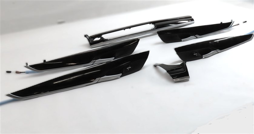 Thumbnail 2: 2015 BMW X6 (F16) INTERIOR DASH DOOR WOOD GRAIN TRIM SET-6 (Poplar)