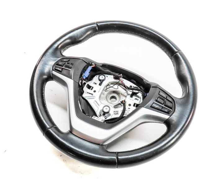 2015-2019 BMW X6 (F16) FRONT LEFT DRIVER 3-SPOKE SPORT STEERING WHEEL w/ PADDLES