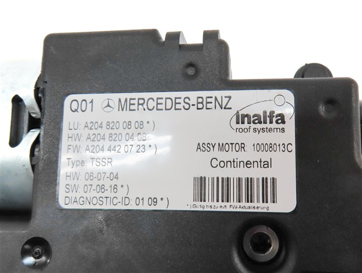 Thumbnail 8: 2008-2015 MERCEDES C300 C350 GLK250 GLK350 (W204 X204) PANORAMIC SUNROOF MOTOR