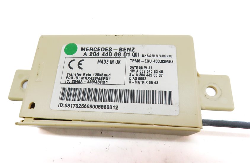 Thumbnail 5: 2008-2012 MB C230 C250 C300 C350 C63 GLK350 (W204) TPMS TIRE AIR PRESSURE MODULE