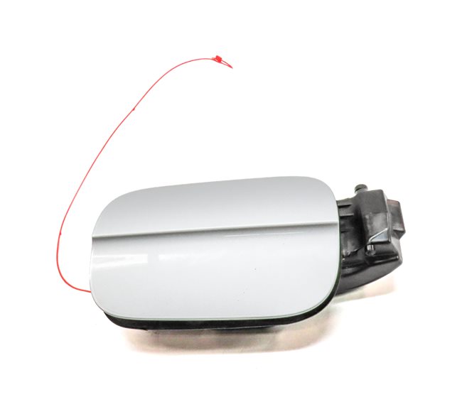 Thumbnail 2: 2010-2015 AUDI Q7 (4L) FUEL TANK DOOR LID COVER TRIM w/ HOUSING (Silver)