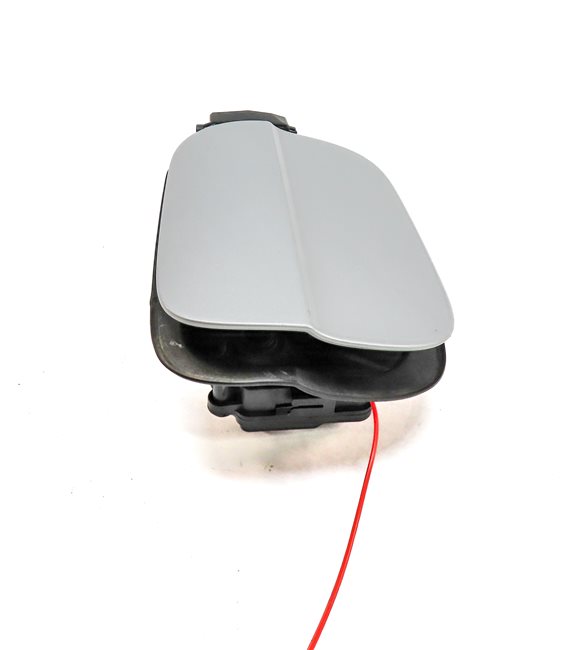 Thumbnail 4: 2010-2015 AUDI Q7 (4L) FUEL TANK DOOR LID COVER TRIM w/ HOUSING (Silver)