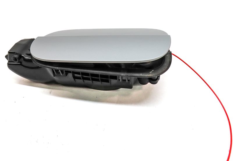 Thumbnail 5: 2010-2015 AUDI Q7 (4L) FUEL TANK DOOR LID COVER TRIM w/ HOUSING (Silver)
