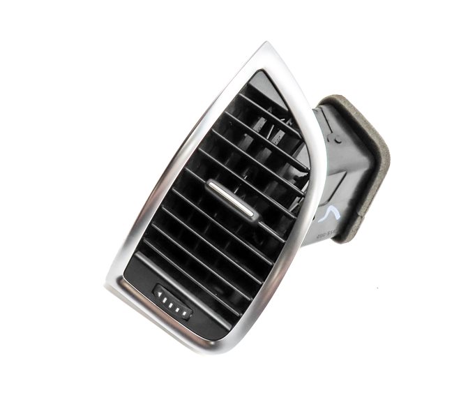 2013 AUDI Q7 (4L) FRONT LEFT DRIVER DASH HEAT AIR AC HVAC VENT (Black/Silver)