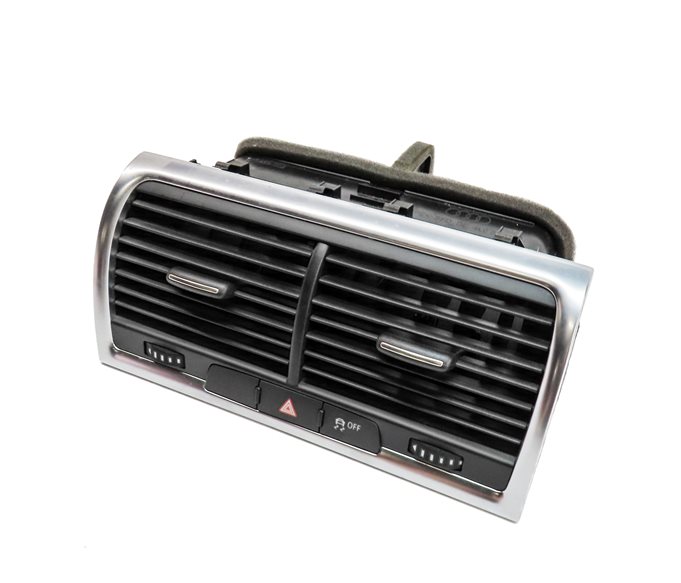 2013 AUDI Q7 (4L) FRONT CENTER DASH HEAT AIR AC HVAC DUAL VENT (Black/Silver)