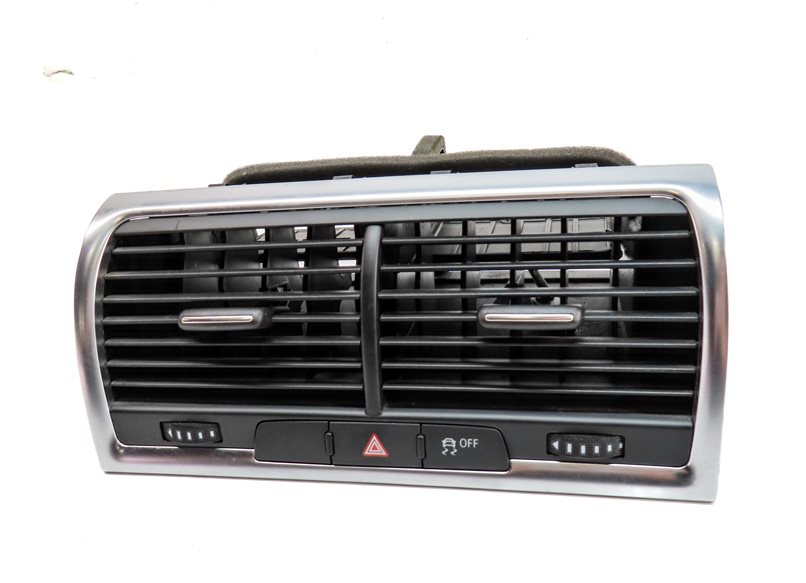 Thumbnail 3: 2013 AUDI Q7 (4L) FRONT CENTER DASH HEAT AIR AC HVAC DUAL VENT (Black/Silver)