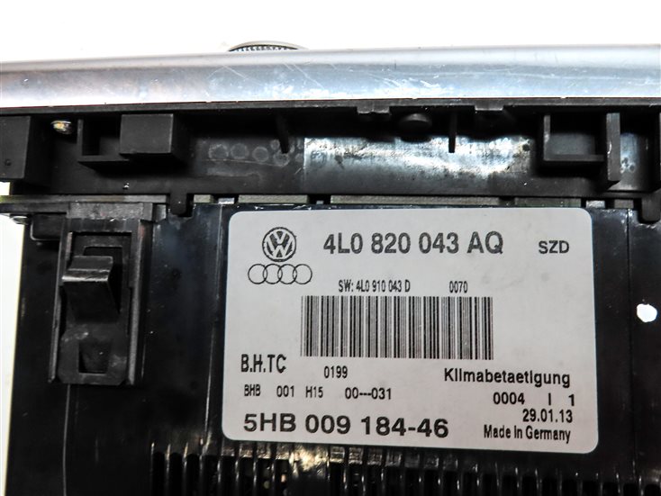 Thumbnail 9: 2013-2015 AUDI Q7 (4L) FRONT HEATER A/C TEMPERATURE CLIMATE CONTROL PANEL