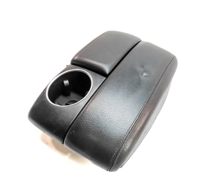 07-15 AUDI Q7 4L FRONT CENTER CONSOLE STORAGE BIN ARMREST CUPHOLDER (Black)