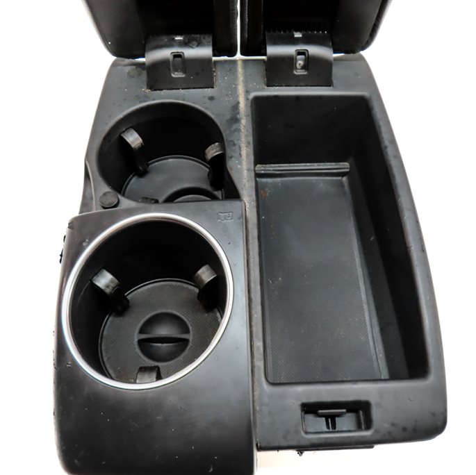 Thumbnail 8: 07-15 AUDI Q7 4L FRONT CENTER CONSOLE STORAGE BIN ARMREST CUPHOLDER (Black)