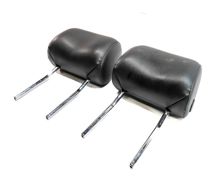 08-15 AUDI A3 A6 Q7 S6 (8P C7 4L) FRONT LEFT & RIGHT SEAT HEADREST SET-2 (Black)