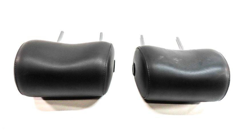 Thumbnail 6: 08-15 AUDI A3 A6 Q7 S6 (8P C7 4L) FRONT LEFT & RIGHT SEAT HEADREST SET-2 (Black)
