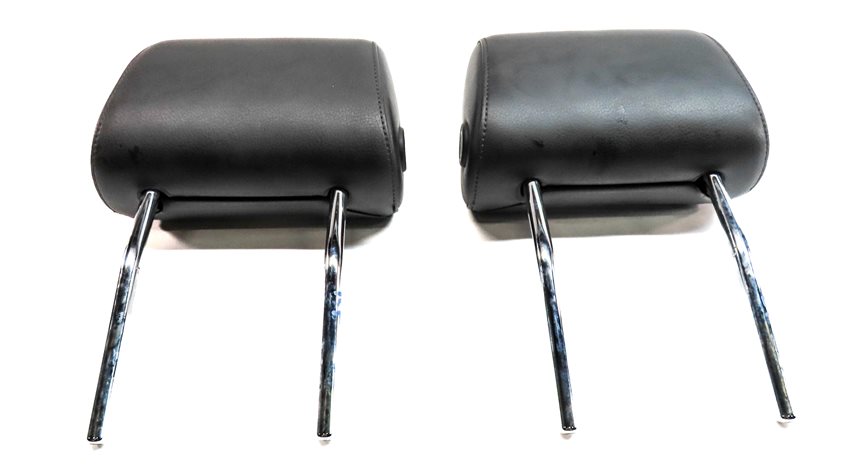 Thumbnail 8: 08-15 AUDI A3 A6 Q7 S6 (8P C7 4L) FRONT LEFT & RIGHT SEAT HEADREST SET-2 (Black)