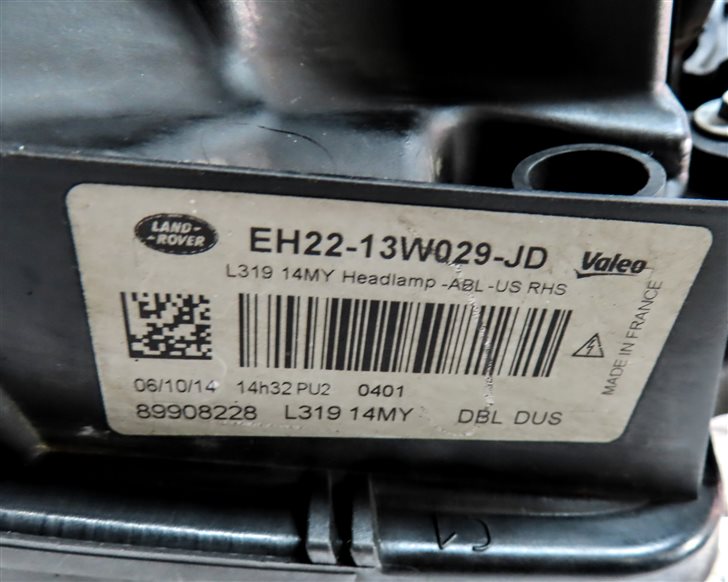 Thumbnail 7: 14-16 LAND ROVER LR4 RIGHT PASSENGER XENON ADAPTIVE HEADLIGHT HEAD LIGHT LAMP