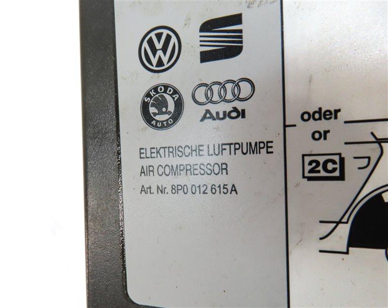 Thumbnail 9: 13 AUDI Q7 (4L) 3.0L SUPER (CTWB) ENGINE ROADSIDE SPARE TIRE AIR COMPRESSOR PUMP