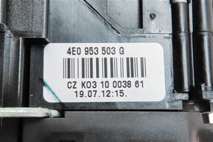 Thumbnail 7: 2009-2015 AUDI Q7 (4L) STEERING COLUMN BLINKER WIPER CRUISE COMBINATION SWITCH