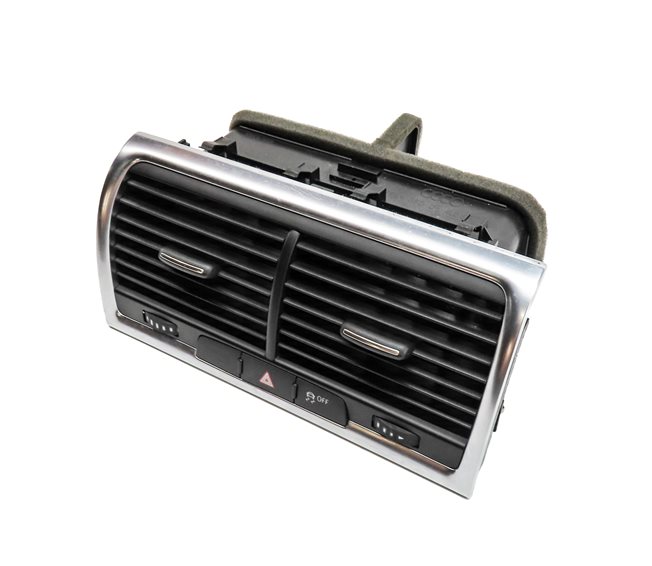 2013 AUDI Q7 (4L) FRONT CENTER DASH HEAT AIR AC HVAC DUAL VENT (Black/Silver)