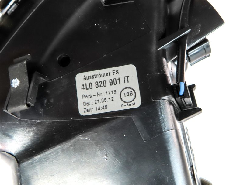 Thumbnail 7: 2013 AUDI Q7 (4L) FRONT LEFT DRIVER DASH HEAT AIR AC HVAC VENT (Black/Silver)