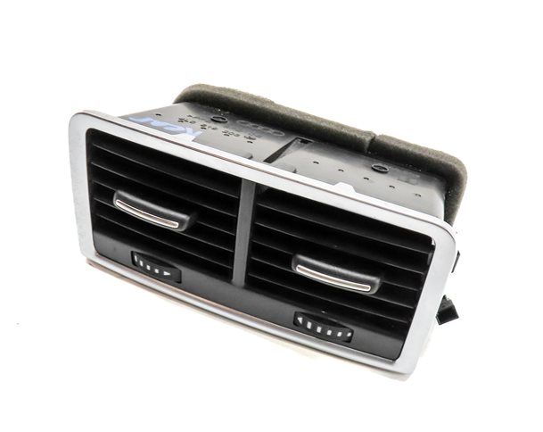 2013 AUDI Q7 (4L) REAR CENTER CONSOLE HEAT AIR AC HVAC DUAL VENT (Black/Silver)