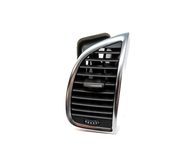 Thumbnail 2: 13 AUDI Q7 (4L) FRONT RIGHT PASSENGER DASH HEAT AIR AC HVAC VENT (Black/Silver)