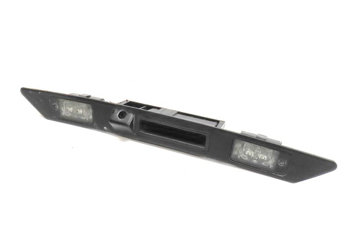 2013 AUDI Q7 (4L) REAR LIFTGATE HATCH LID HANDLE w/ LICENSE PLATE LIGHT ASSEMBLY