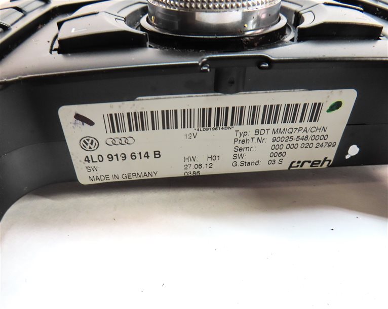 Thumbnail 8: 2012-2015 AUDI Q7 (4L) FRONT CENTER CONSOLE MMI MEDIA NAVIGATION CONTROL SWITCH
