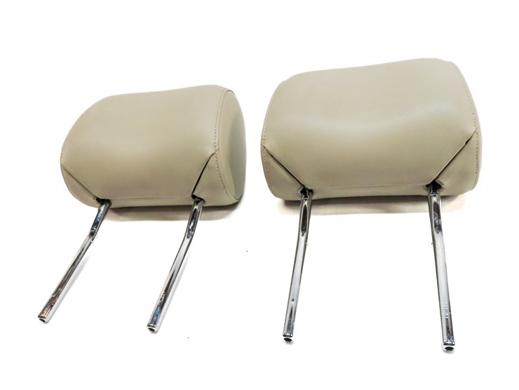 Thumbnail 2: 2008-2015 AUDI A6 S6 Q7 C6 (4L) FRONT LEFT & RIGHT SEAT HEADREST SET (Beige)
