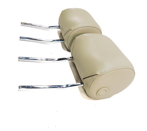 Thumbnail 3: 2008-2015 AUDI A6 S6 Q7 C6 (4L) FRONT LEFT & RIGHT SEAT HEADREST SET (Beige)