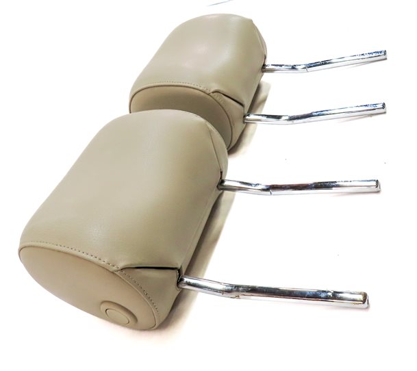 Thumbnail 4: 2008-2015 AUDI A6 S6 Q7 C6 (4L) FRONT LEFT & RIGHT SEAT HEADREST SET (Beige)