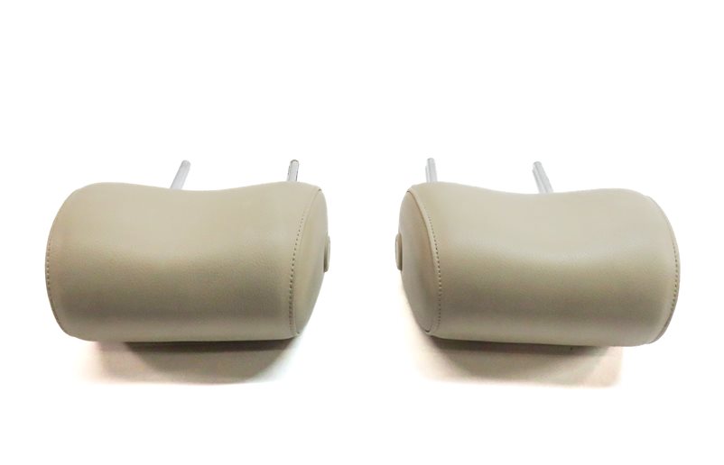Thumbnail 5: 2008-2015 AUDI A6 S6 Q7 C6 (4L) FRONT LEFT & RIGHT SEAT HEADREST SET (Beige)
