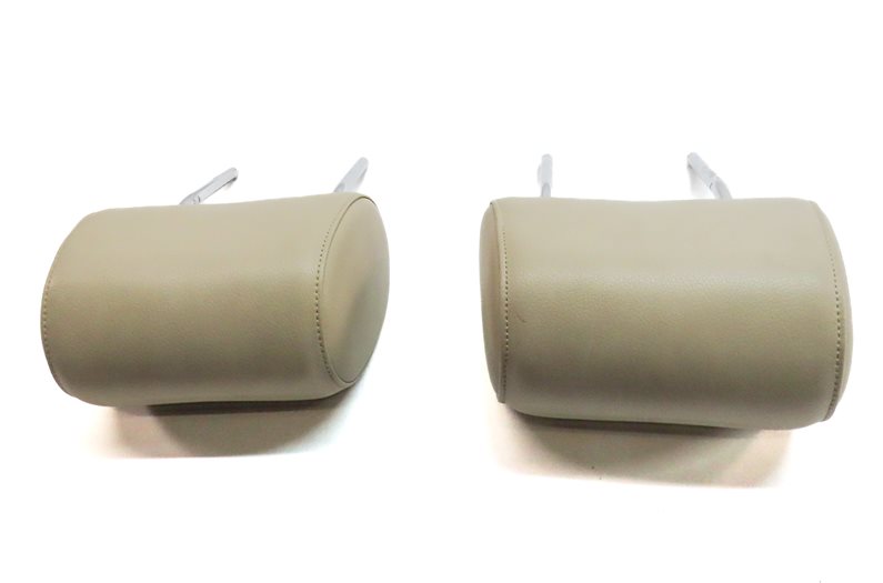 Thumbnail 6: 2008-2015 AUDI A6 S6 Q7 C6 (4L) FRONT LEFT & RIGHT SEAT HEADREST SET (Beige)