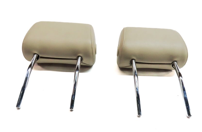 Thumbnail 7: 2008-2015 AUDI A6 S6 Q7 C6 (4L) FRONT LEFT & RIGHT SEAT HEADREST SET (Beige)