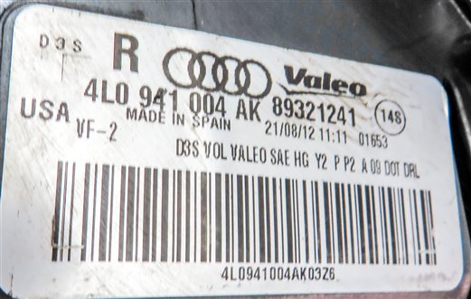 Thumbnail 11: 2010-2015 AUDI Q7 (4L) RIGHT PASSENGER XENON HID HEADLIGHT LIGHT LAMP (NON AFS)