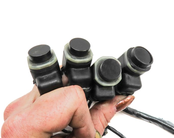 Thumbnail 4: 2011 BMW X3 (F25) REAR PARK ASSIST PDC DISTANCE CONTROL SENSOR SET/4 (Silver)