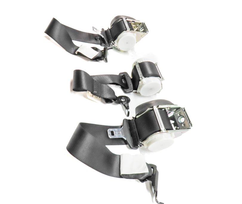 Thumbnail 4: 2011 BMW X3 (F25) REAR LEFT CENTER RIGHT SEAT SEATBELT RETRACTOR SET/3 (Black)