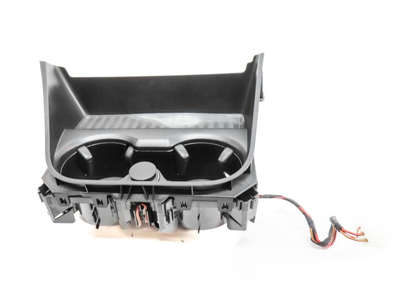 Thumbnail 2: 2011 BMW X3 (F25) FRONT CENTER CONSOLE DUAL CUPHOLDER ASSEMBLY w/ 12V SOCKET