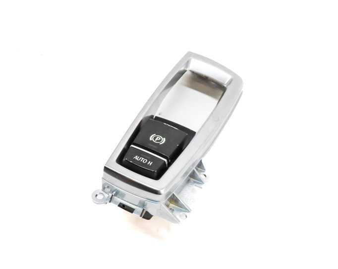 Thumbnail 1: 2011 BMW X3 (F25) ELECTRONIC EMERGENCY PARK PARKING BRAKE SWITCH w/ TRIM