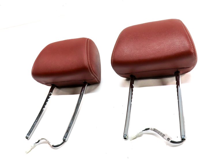 Thumbnail 2: 2011-2017 BMW X3 F25 FRONT LEFT & RIGHT SEAT HEADREST HEAD REST SET/2 (Red)